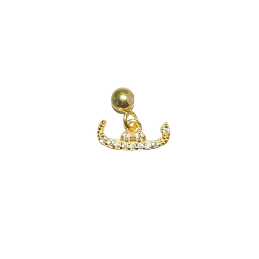 Elite Series Gold Arabic Initial Taa Charm (925, 18k Vermeil)