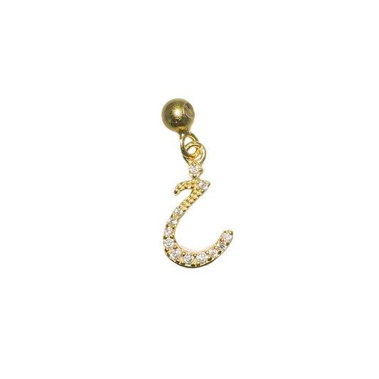 Elite Series Gold Arabic Khaa Initial Charm (925, Vermeil)