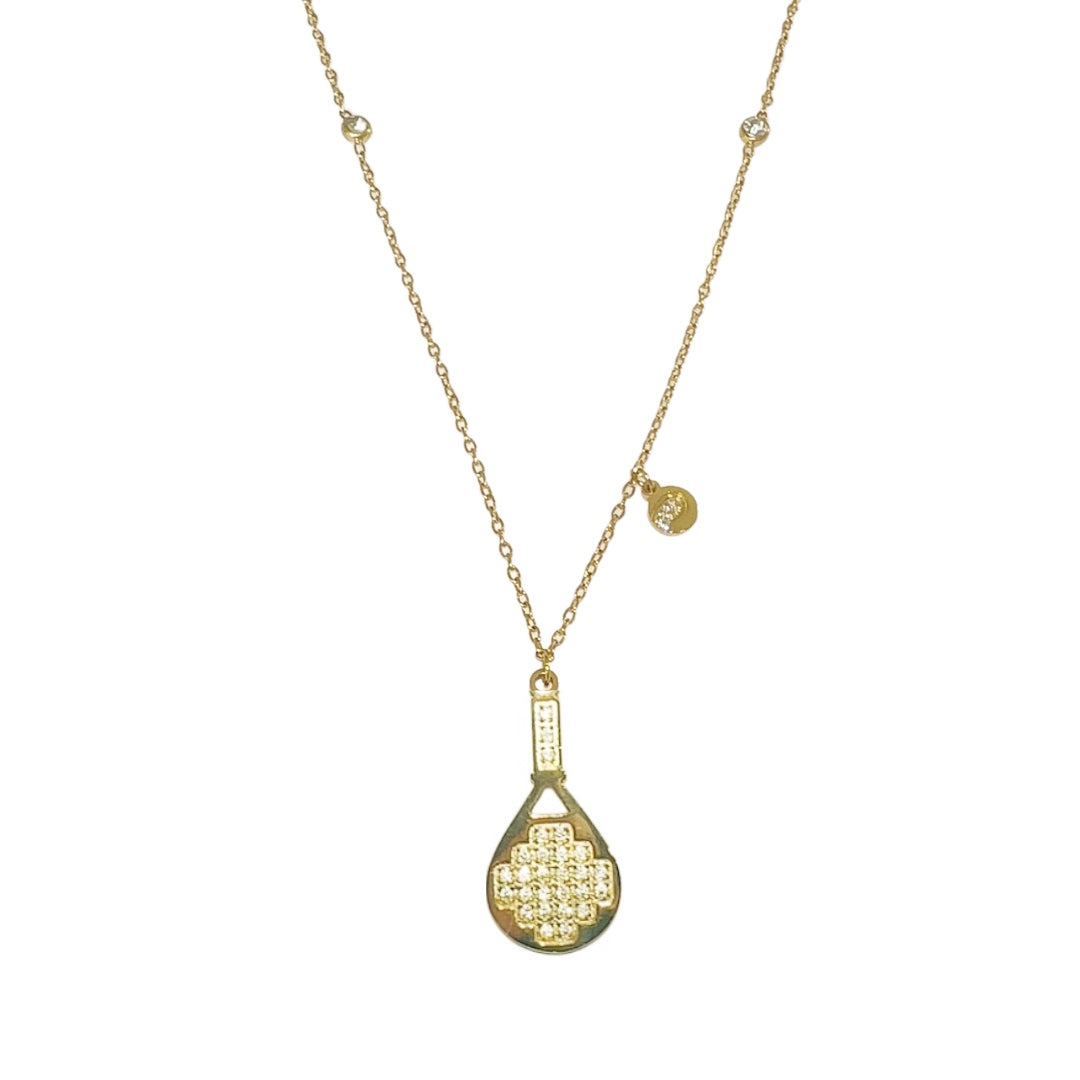 Gold Luxe Ball Charm Padel Necklace & Bracelet