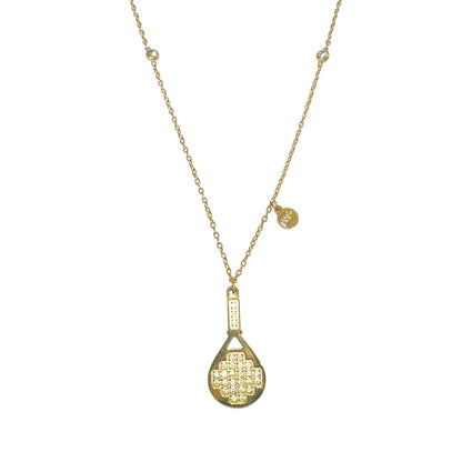 Gold Luxe Ball Charm Padel Necklace & Bracelet