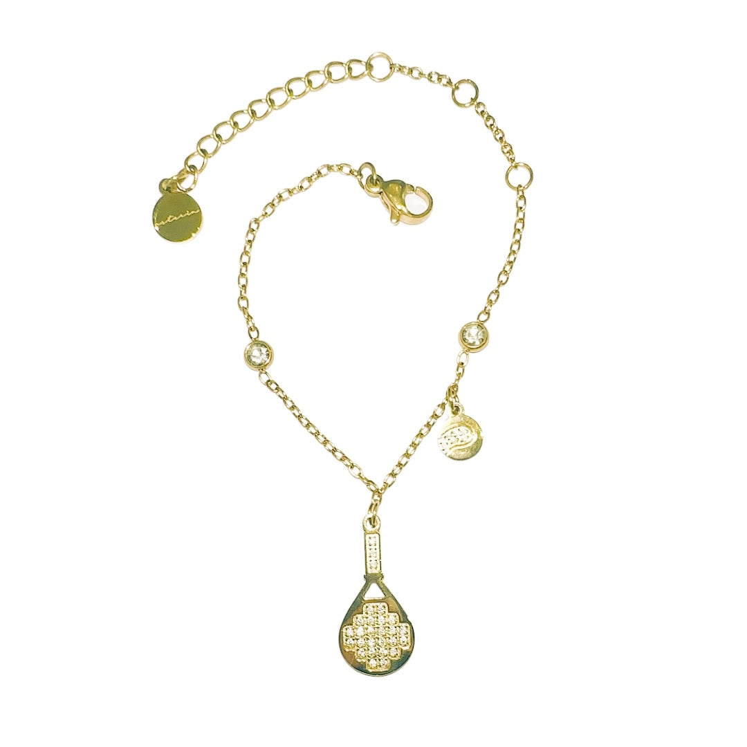 Gold Luxe Ball Charm Padel Necklace & Bracelet