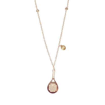 Rose Gold Luxe Ball Charm Padel Necklace & Bracelet
