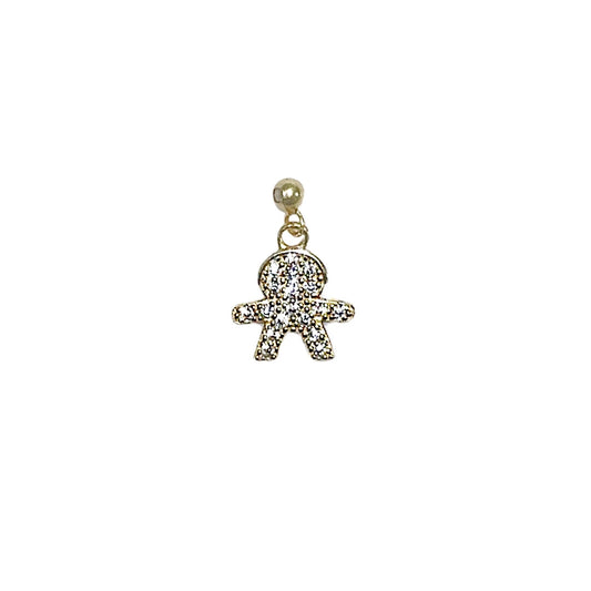 Elite Series Gold Boy NSCD Charm (925, 18k Vermeil)