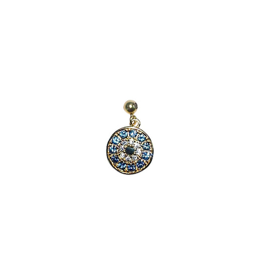 Elite Series Gold Evil Eye Charm (925, 18k Vermeil, 10mm)