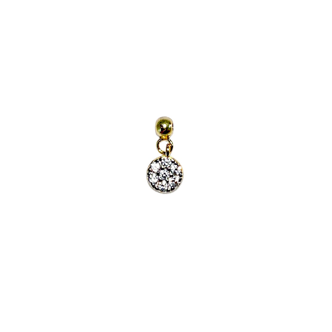 Elite Series Gold 7 Stone Pave Spacer (925, Vermeil)