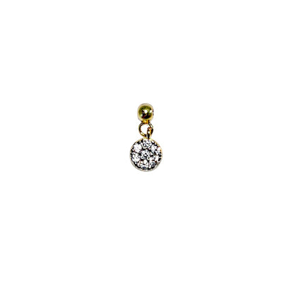 Elite Series Gold 7 Stone Pave Spacer (925, Vermeil)