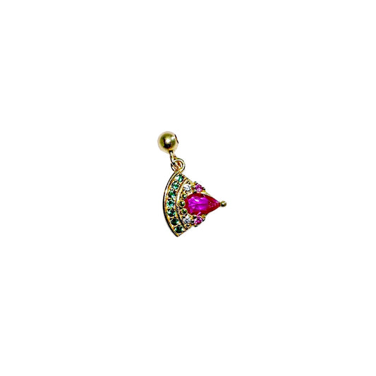Elite Series Gold Marquise Watermelon Charm (925, Vermeil)