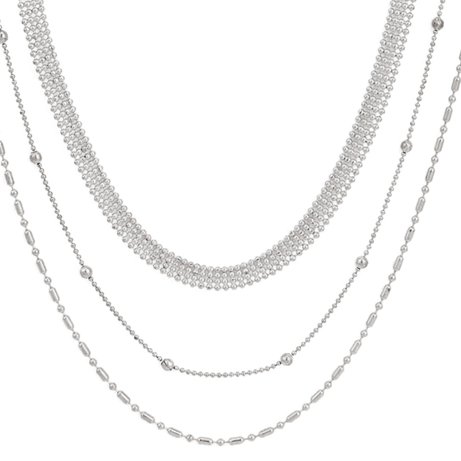 Fine Bead Gold/Silver Necklace