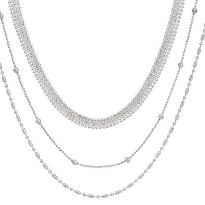 Fine Bead Gold/Silver Necklace