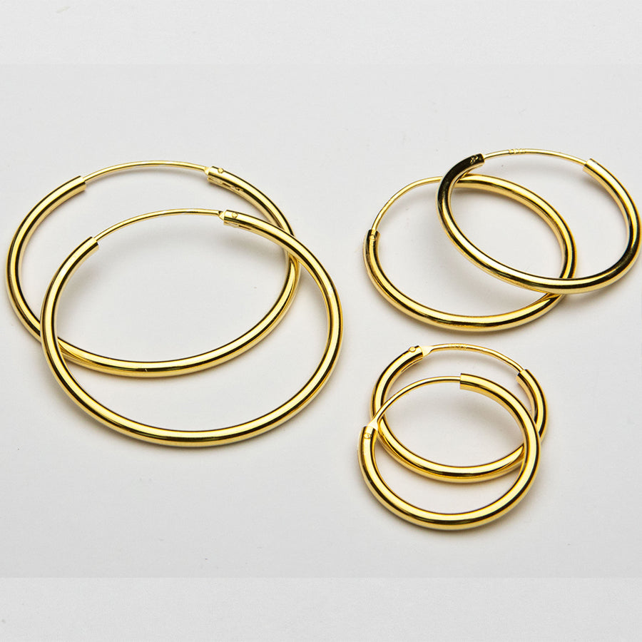 Gold Tube Earring