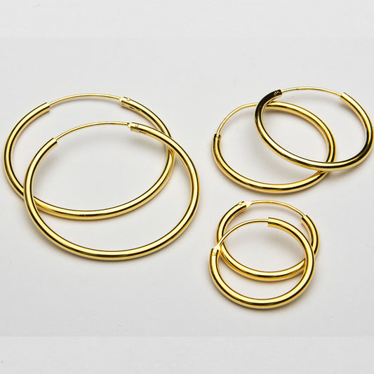 Gold Tube Earring