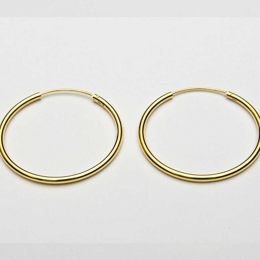 Gold Tube Earring