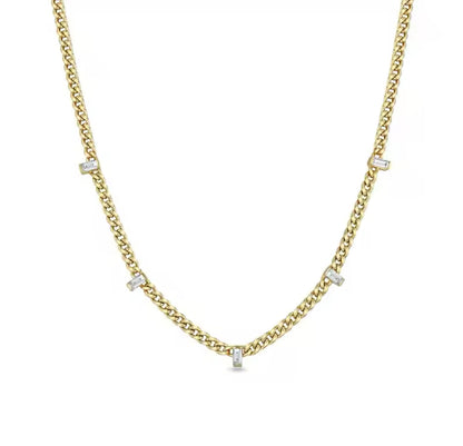 Gold Beautique Necklace & Bracelet Set (Mix Metal)