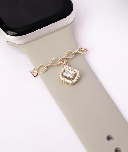 Luxe Emerald Charm Dangle (Rose, Silver, Gold)