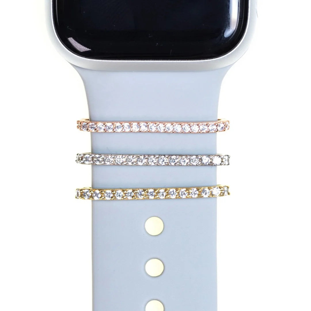 Tennis Pave NSCD Watch Slider Clip (Gold, Silver, Rose)