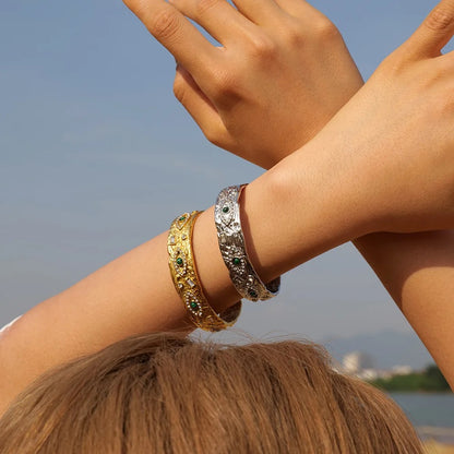 Gladiator Evil Eye Cuff (Stainless Steel)