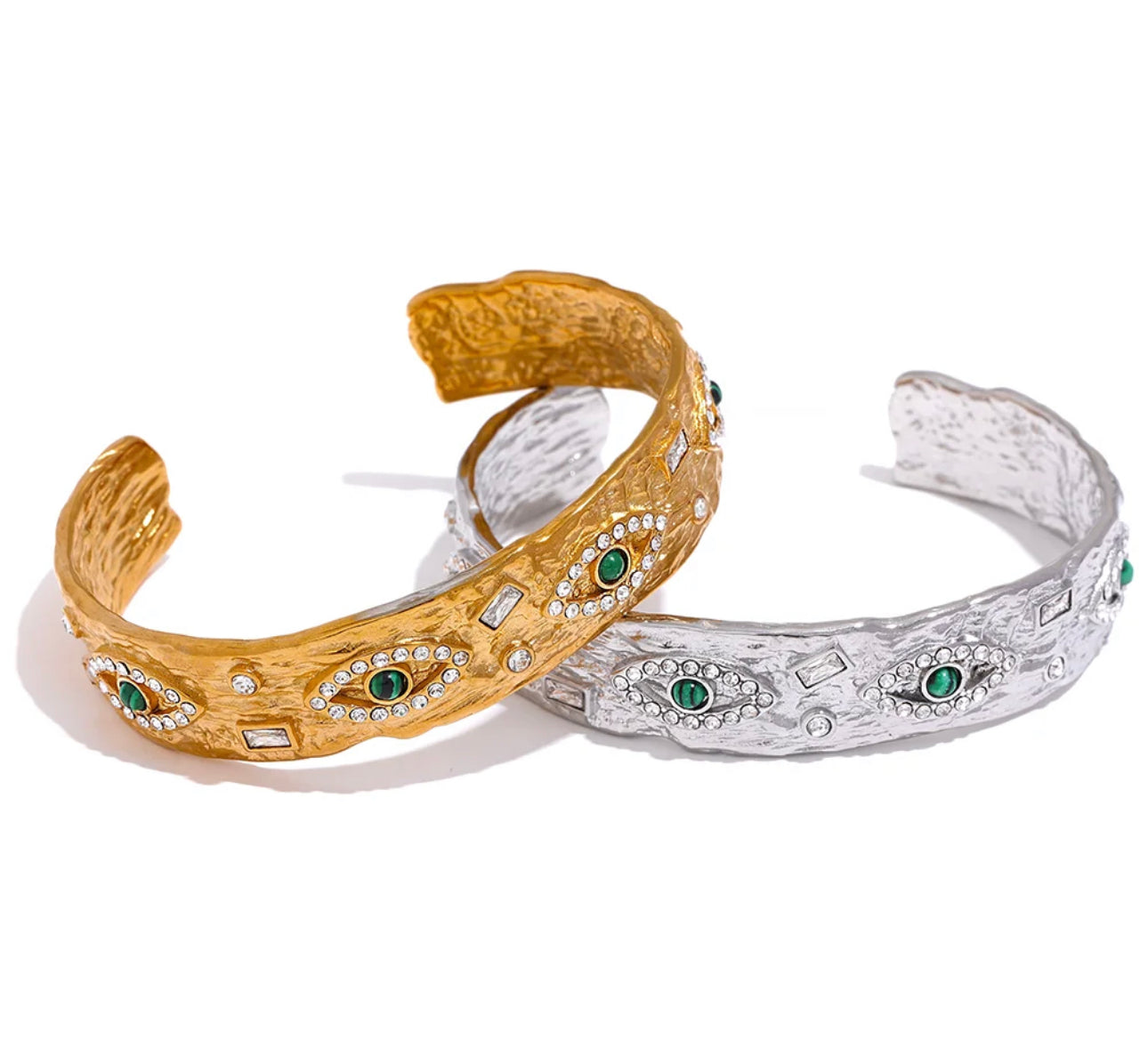 Gladiator Evil Eye Cuff (Stainless Steel)