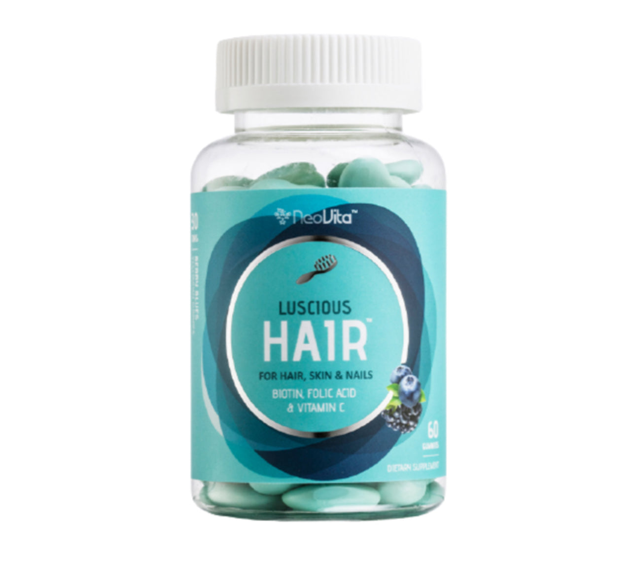 NeoVita Luscious Hair Blueberry Gummies