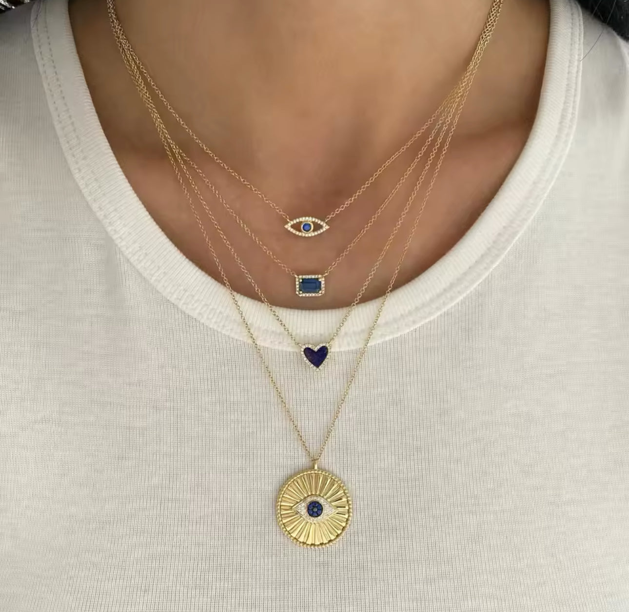 Gold Eye Of Ultimate Protection (925, 18k Vermeil)