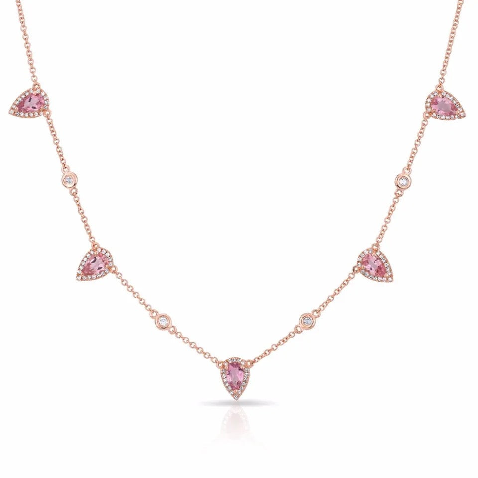 Candy Blush Necklace (Rose & Pink Mix Metal)