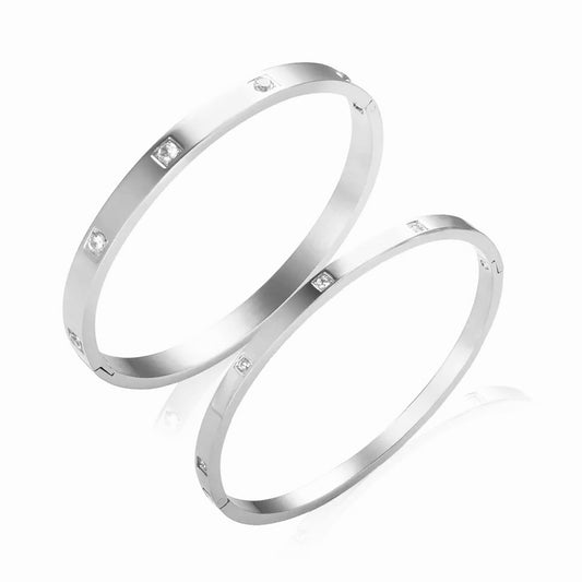Silver Classica Bangle (Stainless Steel)