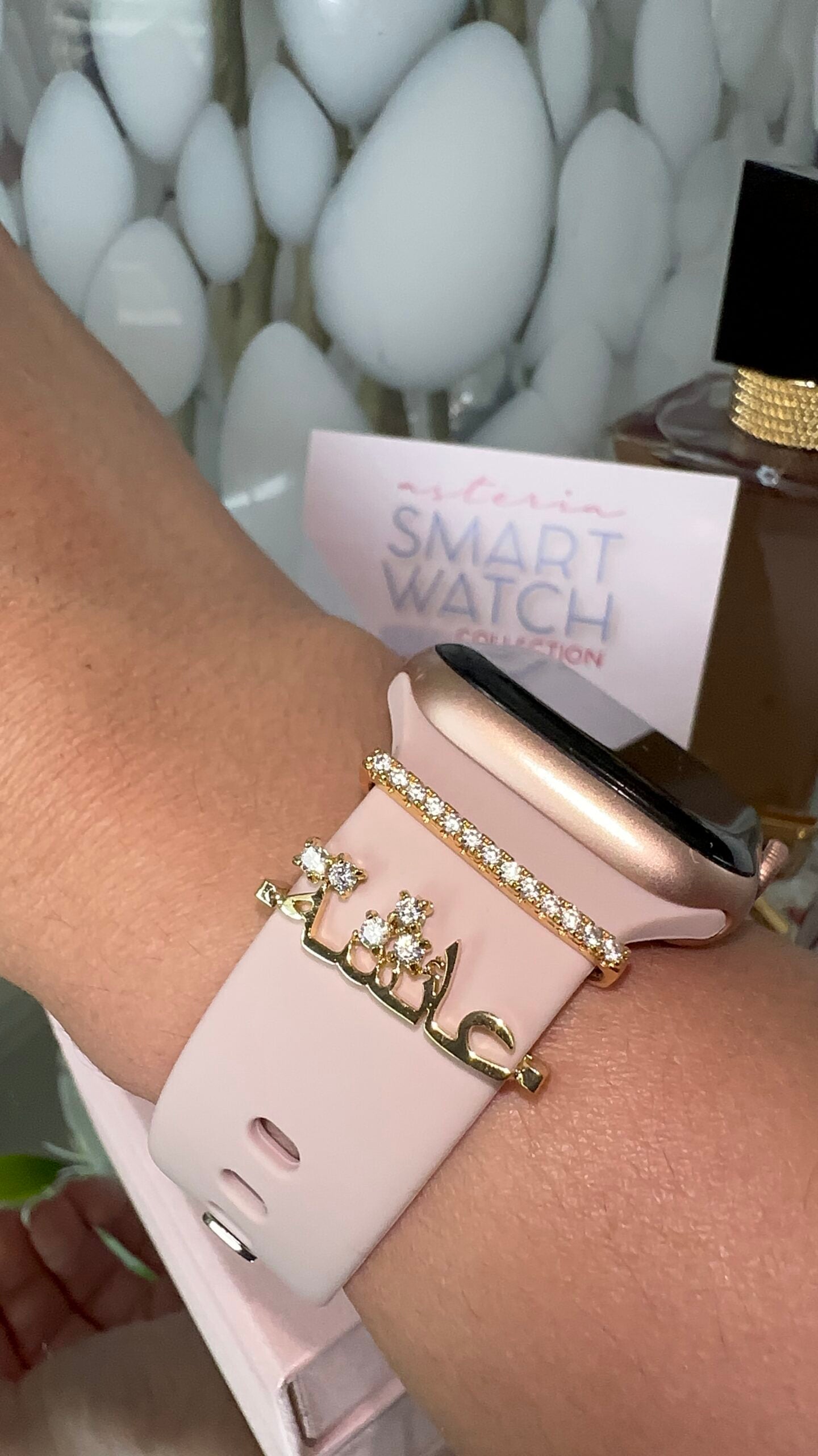 Personalised Luxe Arabic Apple Watch Slider Clip (Gold, Silver, Rose)