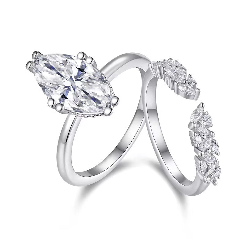 Queen Krea Moissanite Marquise Set