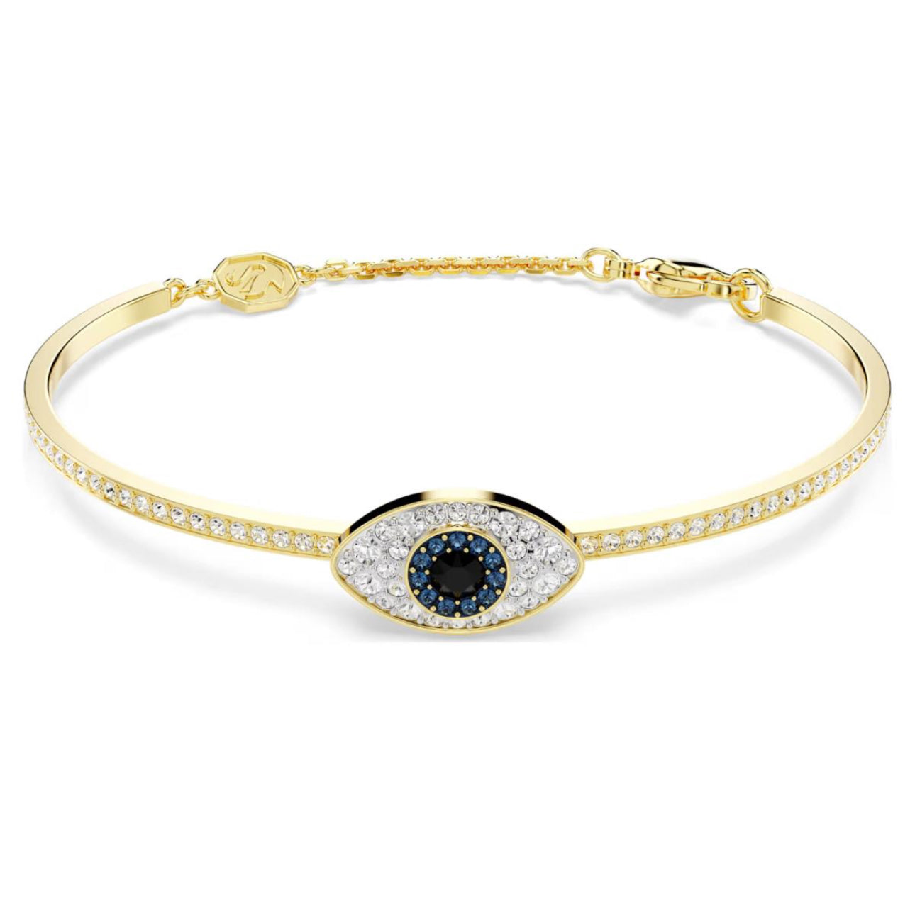 Gold Moonkissed Evil Eye Bangle