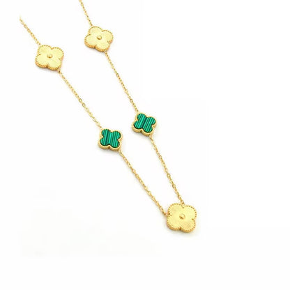 Green & Gold Clover Ella Set (Stainless Steel)