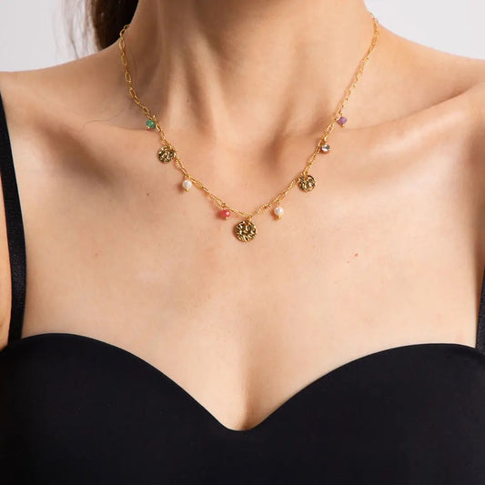 Sweetness Overload Charm Necklace (Stainless Steel)
