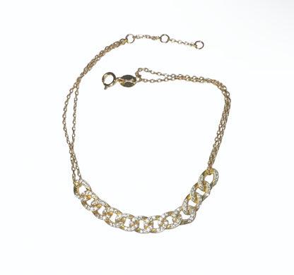Gold Refined NSCD  Cuban Bracelet (925, Vermeil)
