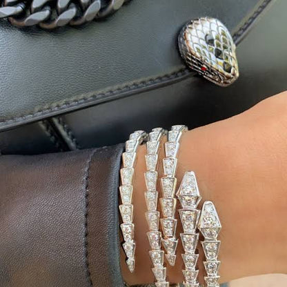 Silver Double Serpenti Cuff (925)