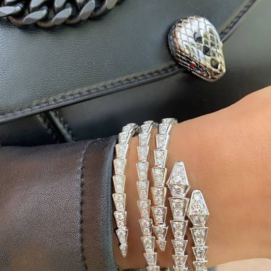 Silver Double Serpenti Cuff (925)