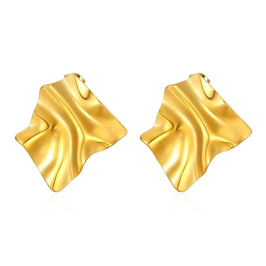 Geometric Fold Earring (Gold, Silver)