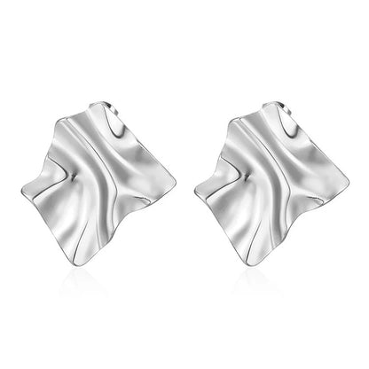Geometric Fold Earring (Gold, Silver)