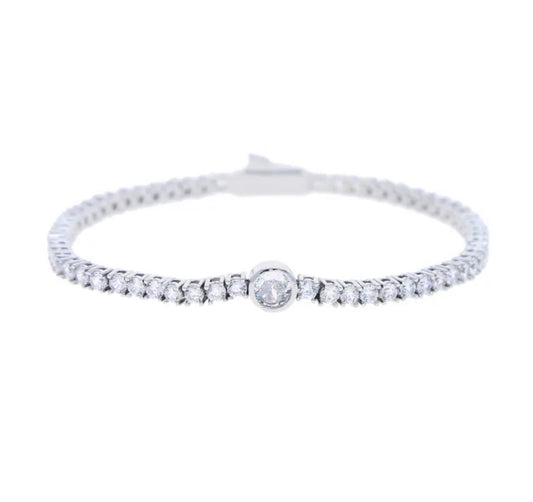 Silver Sophistica Brilliant Cut Tennis Bracelet