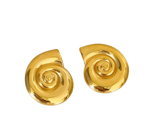 Sea Swirl Earring (Gold, Silver)
