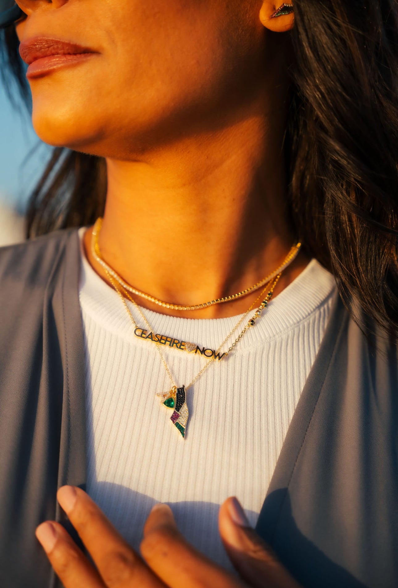 Ceasefire Now Necklace