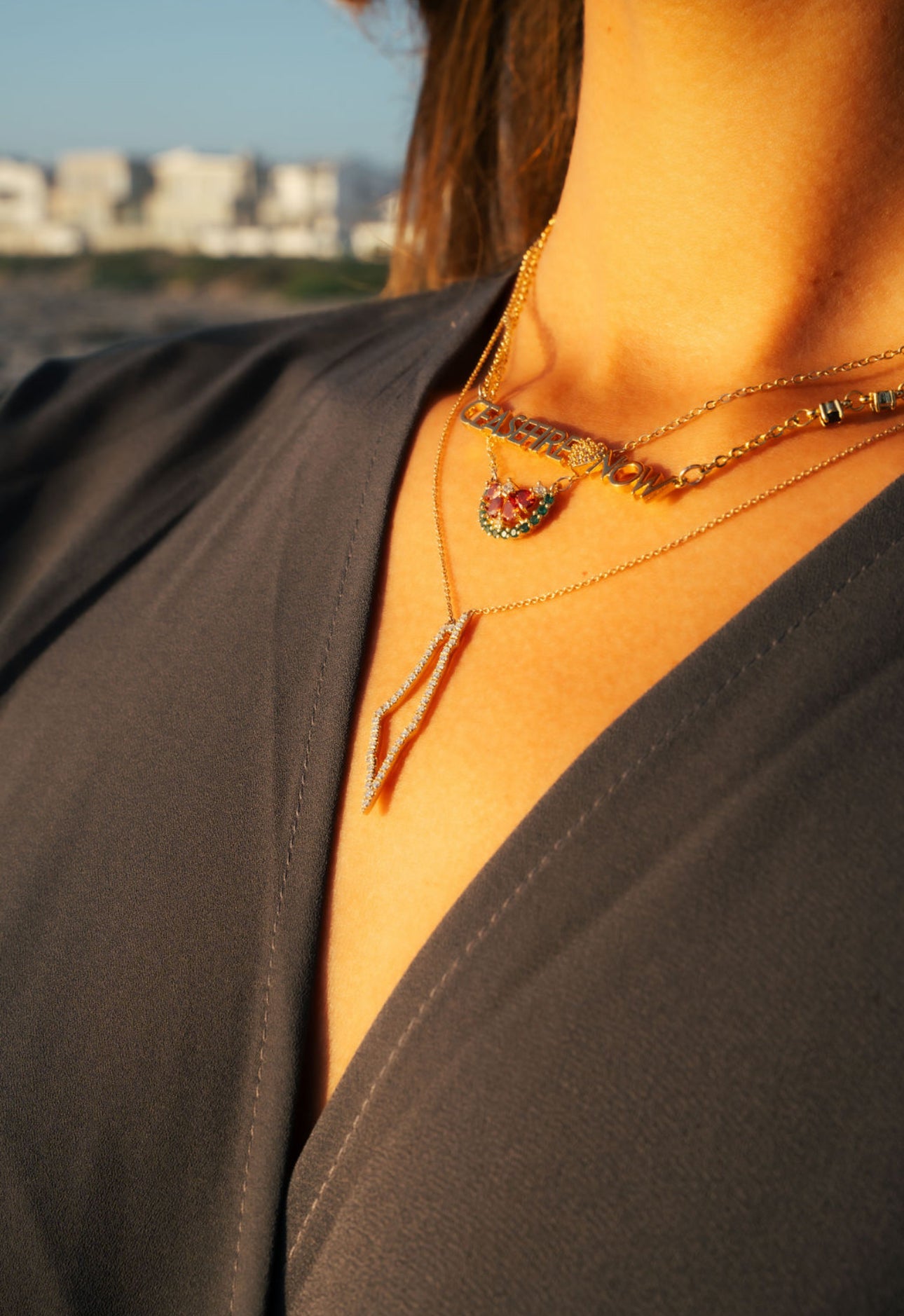 Ceasefire Now Necklace