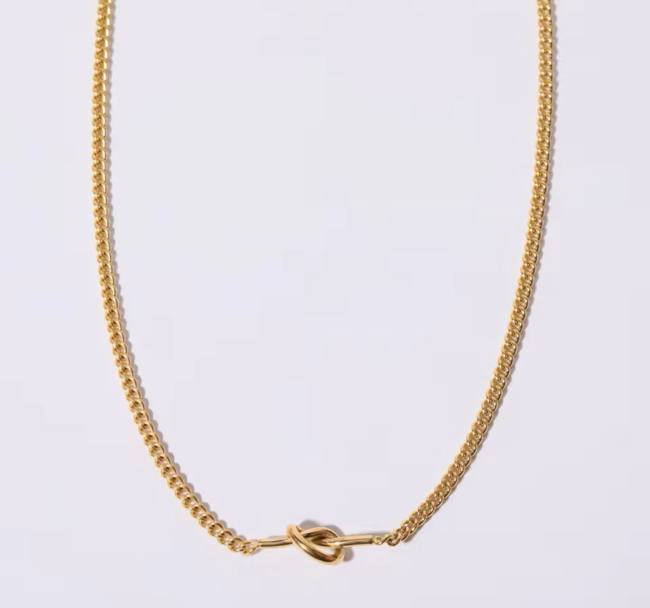 Gold Infinity Knot Initial Bracelet & Necklace  (S.Steel)