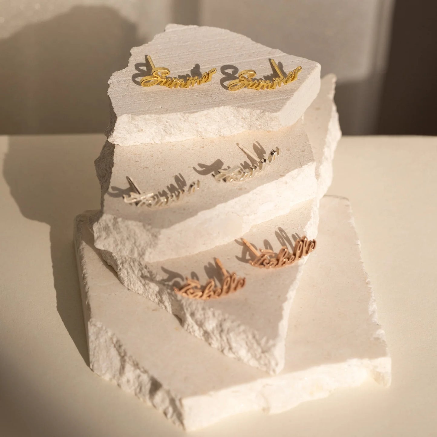 Gold Elite Personalised Earring