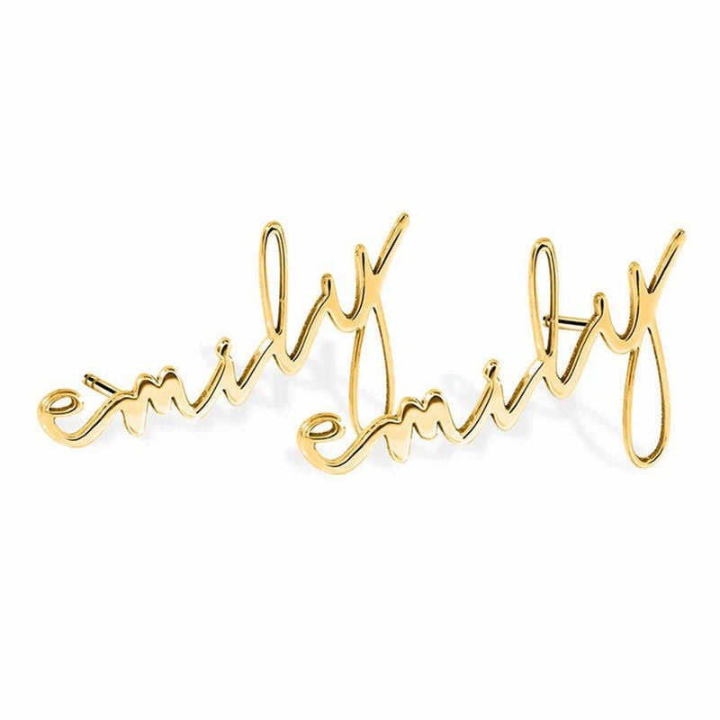 Gold Elite Personalised Earring
