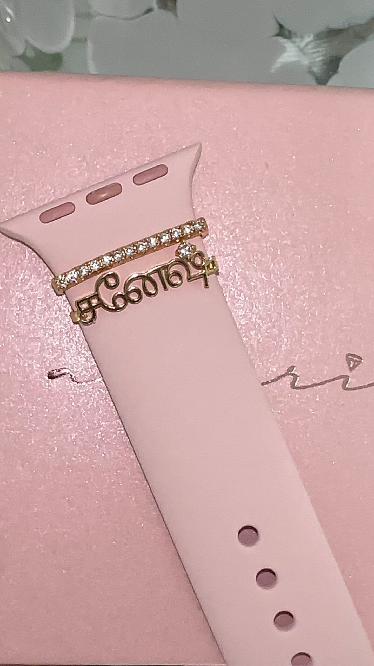 Personalised Luxe Tamil Nameplate Watch Clip