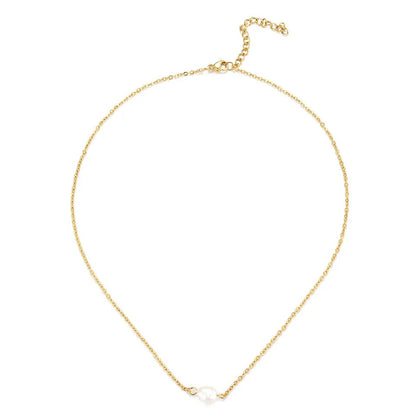 Baroque Pearl  Waterproof Necklace