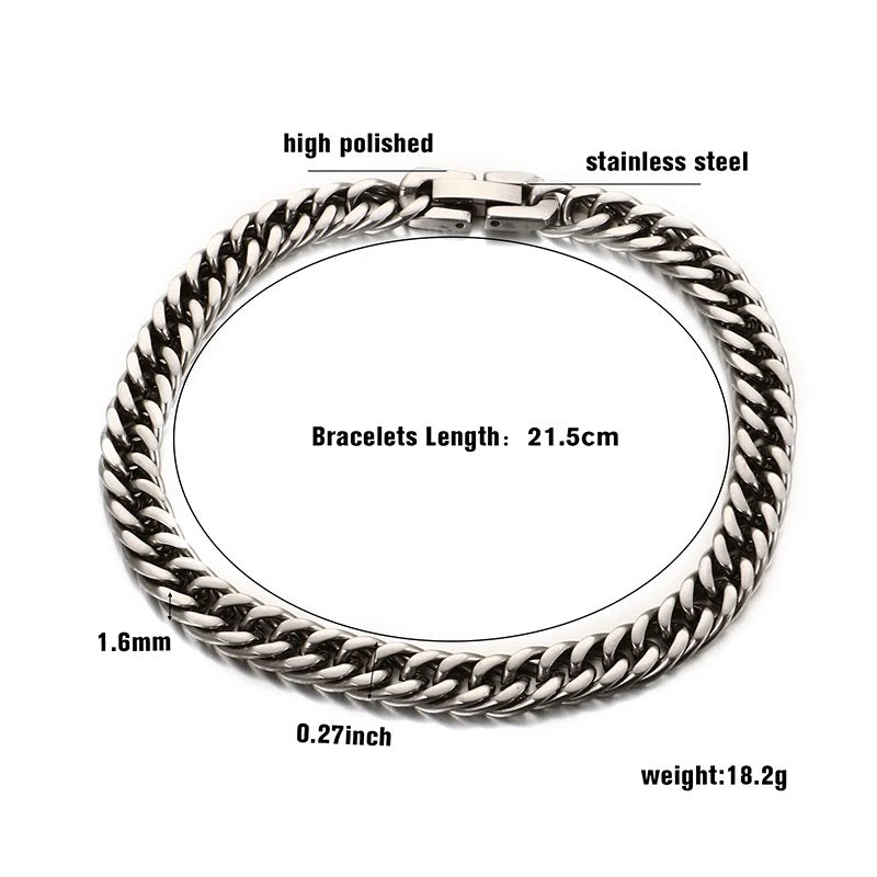 Men’s Silver Vintage Link Bracelet