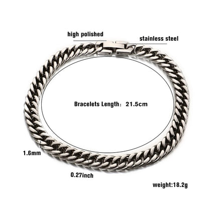 Men’s Silver Vintage Link Bracelet