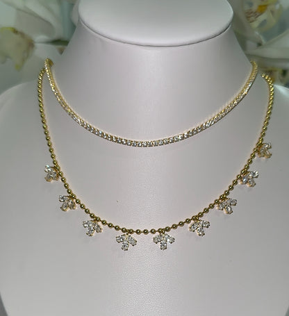 Gold Marcella NSCD Marquise Necklace (925, Vermeil)