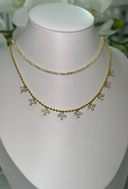 Gold Marcella NSCD Marquise Necklace (925, Vermeil)