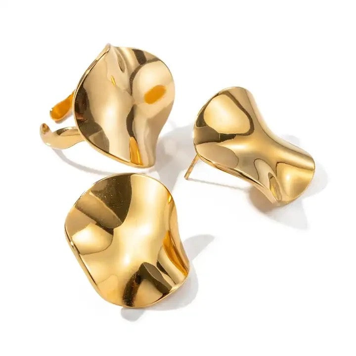 Gold Ipanema Earring/Ring