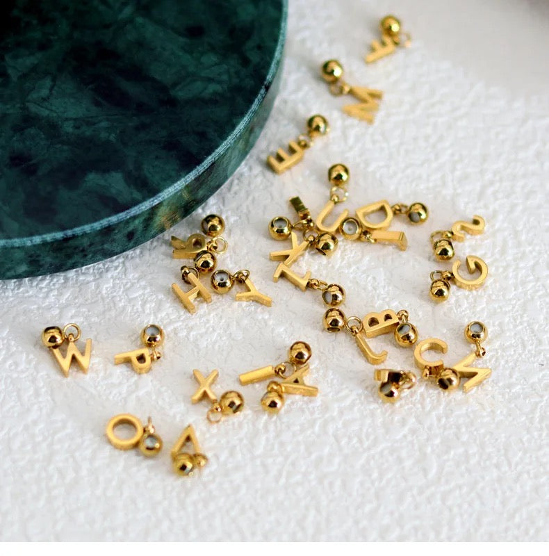 Simplicity Series Gold Flat Alphabet Mix (Stainless Steel)